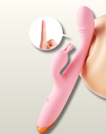 Vibrador Clímax  com Ponta em Formato de Glande com Estimulador Clitoriano