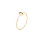 Aliancinha Citrino Ouro 18k