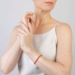 Pulseira Riviera de Rubis Ouro 18k