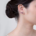 Brinco Earcuff 5 pedras Ouro 18k
