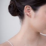 BRINCO EARCUFF 6 PEDRAS OURO 18K