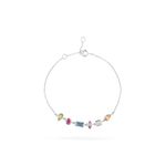 Pulseira 6 pedras Prata de Lei