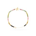 Pulseira Orquídea Turmalinas Mistas Ouro 18k