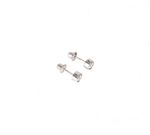 Brinco Stud Ponto De Luz Diamante 11PTS Ouro 18K