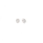 Brinco Stud Ponto De Luz Diamante 11PTS Ouro 18K