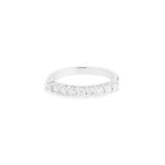 Meia Aliança Diamantes Ouro 18K