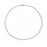 Gargantilha Riviera Coroa Diamantes Ouro 18K