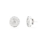 Brinco Disco De Diamantes Ouro 18K