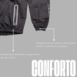 Jaqueta Texx Corta Vento Neon V2 Preto