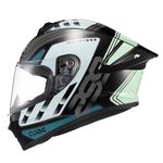 Capacete Texx Fechado Spihe Cube Azul Verde