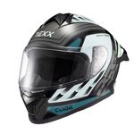 Capacete Texx Fechado Spihe Cube Azul Verde