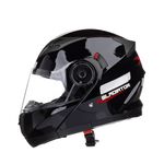 Capacete Texx Escamotiavel Gladiator  Preto V2