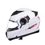 Capacete Texx Escamotiavel Gladiator Branco V2