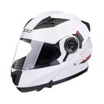 Capacete Texx Escamotiavel Gladiator Branco V2