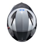 Capacete Texx Escamotiavel Gladiator V3 Makan  Cinza Azul 