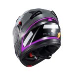 Capacete Texx Escamotiavel Gladiator V3 Makan  Cinza Rosa 