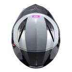 Capacete Texx Escamotiavel Gladiator V3 Makan  Cinza Rosa 