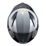 Capacete Texx Escamotiavel Gladiator V3 Makan  Cinza Verde 