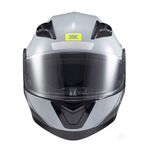 Capacete Texx Escamotiavel Gladiator V3 Makan  Cinza Verde 
