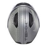 Capacete Texx Escamotiavel Kratos Cyber Cinza Fosco 