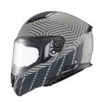 Capacete Texx Escamotiavel Kratos Cyber Cinza Fosco 