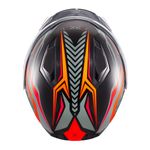 Capacete Texx Escamotiavel Kratos Nomade  Preto Laranja Cinza