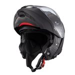 Capacete Texx Escamotiavel Kratos Solid  Preto Fosco 