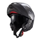 Capacete Texx Escamotiavel Kratos Solid  Preto Fosco 