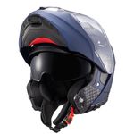 Capacete Texx Escamotiavel Kratos Solid  Azul Fosco 