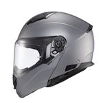 Capacete Texx Escamotiavel Kratos Solid  Titanio Fosco 