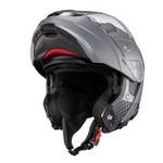 Capacete Texx Escamotiavel Kratos Solid  Titanio Fosco 