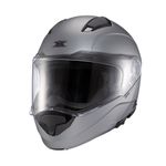 Capacete Texx Escamotiavel Kratos Solid  Titanio Fosco 
