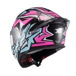 Capacete Texx Fechado Raptor Genesis Azul Rosa Branco