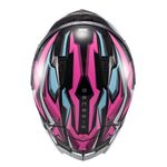 Capacete Texx Fechado Raptor Genesis Azul Rosa Branco