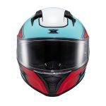 Capacete Texx Fechado Raptor Hornet Azul Vermelho Branco 