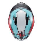 Capacete Texx Fechado Raptor Hornet Azul Vermelho Branco 
