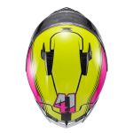 Capacete Texx Fechado Raptor Hornet Verde Rosa Branco