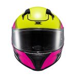Capacete Texx Fechado Raptor Hornet Verde Rosa Branco