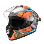 Capacete Texx Fechado Spihe Gear Vermelho Azul