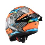 Capacete Texx Fechado Spihe Gear Vermelho Azul