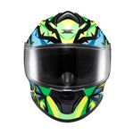 Capacete Texx Fechado Spihe Maasai Verde Azul