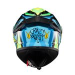 Capacete Texx Fechado Spihe Maasai Verde Azul