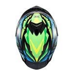Capacete Texx Fechado Spihe Maasai Verde Azul
