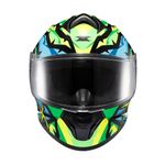 Capacete Texx Fechado Spihe Maasai Verde Azul