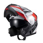 Capacete Texx Gladiator V3 Reisen  Vermelho Branco 