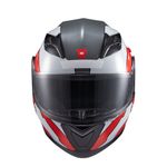Capacete Texx Gladiator V3 Reisen  Vermelho Branco 