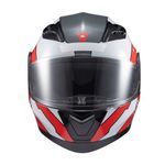 Capacete Texx Gladiator V3 Reisen  Vermelho Branco 
