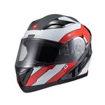 Capacete Texx Gladiator V3 Reisen  Vermelho Branco 