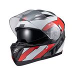 Capacete Texx Gladiator V3 Reisen  Vermelho Branco 