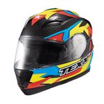Capacete Texx Strike Ride Azul Verde Vermelho Preto 